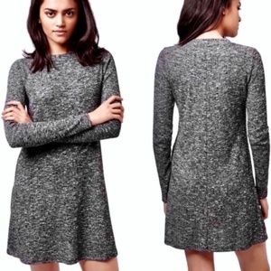 Topshop Gray Knit Light Sweater Mini Dress Size 4